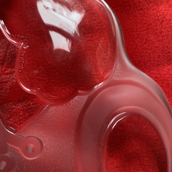 Vintage Mikasa Crystal Christmas Teddy Bear platter - Picture 7 of 8